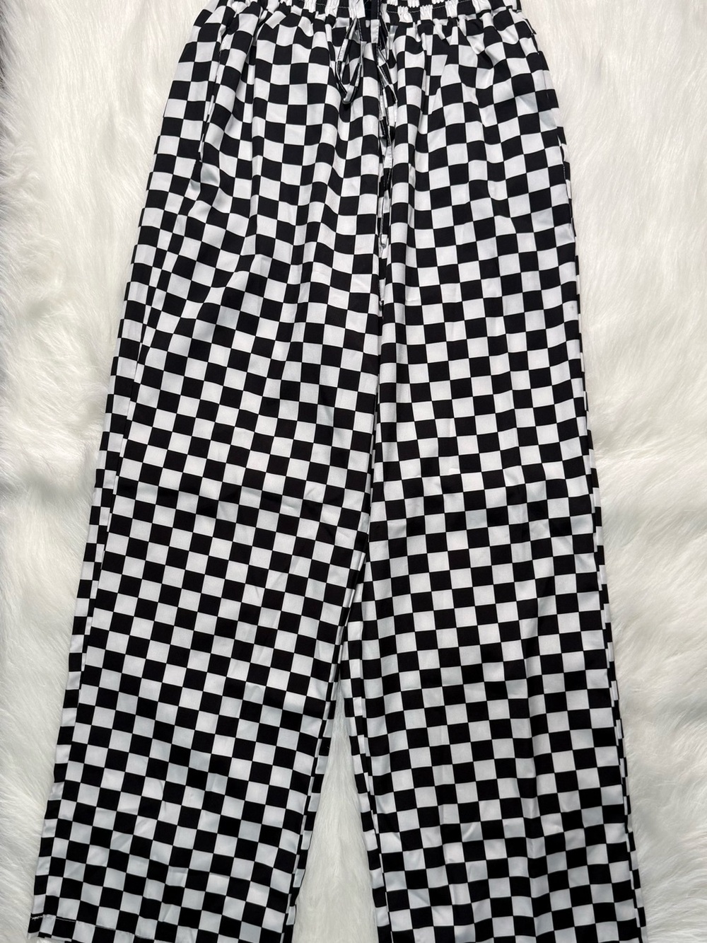 Black and White Checkered Pants